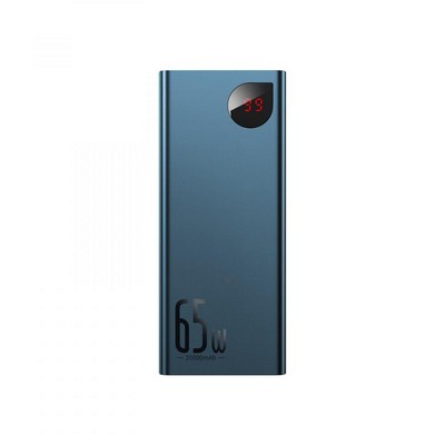 Baseus Adaman Metal Digital Display Quick Charge Power Bank 65W 20000mAh Blue (PPIMDA-D03)