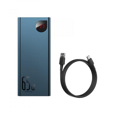 Baseus Adaman Metal Digital Display Quick Charge Power Bank 65W 20000mAh Blue (PPIMDA-D03)