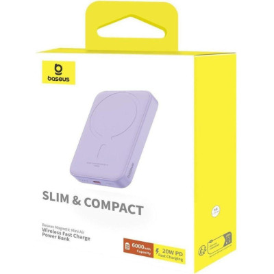 Baseus Magnetic Mini 6000mAh 20W Purple (P10059002513-00)