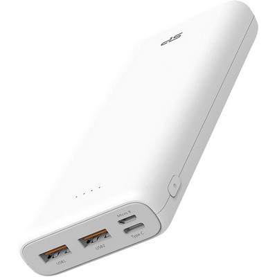 Silicon Power Share C20QC 1xUSB-C, 2xUSB-A, PD18W, QC3.0 20000mAh White (SP20KMAPBKC20QCW)