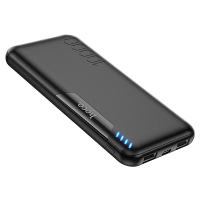 Hoco Power Bank J82 Easylink 2USB+Type-C 10000mAh Black