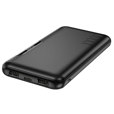 Hoco Power Bank J82 Easylink 2USB+Type-C 10000mAh Black