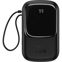 Baseus Qpow Digital Display Quick Charging Power Bank 20W 20000mAh Black (PPQD-H01)