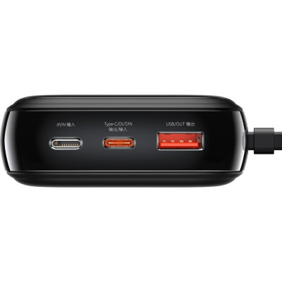 Baseus Qpow Digital Display Quick Charging Power Bank 20W 20000mAh Black (PPQD-H01)