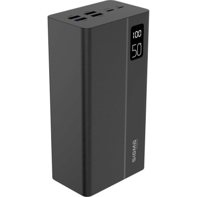 Sigma mobile X-power SI50A3QL 50000mAh Type-C PD20W, QC22,5W Black Sigma mobile X-power SI50A3QL 50000mAh Type-C PD20W, QC22,5W Black