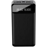 XO Power Bank PR164 with Flashlight 2USB+Type-C 30000mAh Black