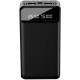 XO Power Bank PR164 with Flashlight 2USB+Type-C 30000mAh Black