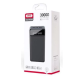 XO Power Bank PR164 with Flashlight 2USB+Type-C 30000mAh Black