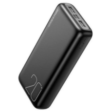 XO Power Bank PR183 Light Display 2USB+Type-C 20000mAh Black
