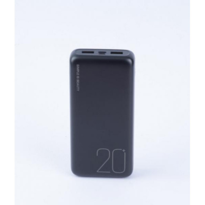 XO Power Bank PR183 Light Display 2USB+Type-C 20000mAh Black