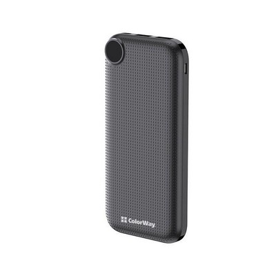 ColorWay 10000 mAh Slim LCD Black (CW-PB100LPH2BK-D)