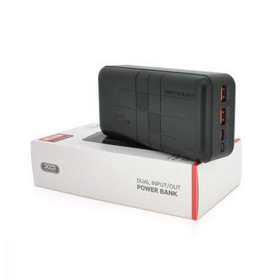 XO Power Bank PR189 2USB+Type-C QC&PD3.0 22.5W 30000mAh Black