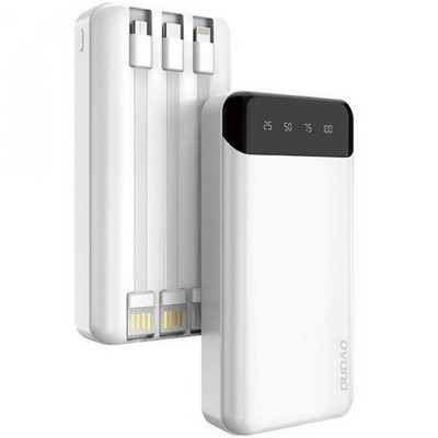Dudao 20000mAh K6Pro ?ables USB-C/microUSB/Lightning (6973687243432)