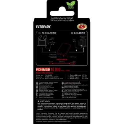 Eveready PX10M 10000 mAh Mini Gold (PX10MGD)