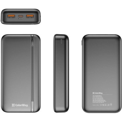 ColorWay 20000mAh 22.5W Black (CW-PB200LPB4BK-PD)