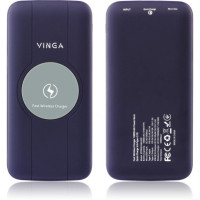 Vinga 10000 mAh Wireless QC3.0 PD soft touch purple (BTPB3510WLROP)