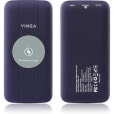 Vinga 10000 mAh Wireless QC3.0 PD soft touch purple (BTPB3510WLROP)