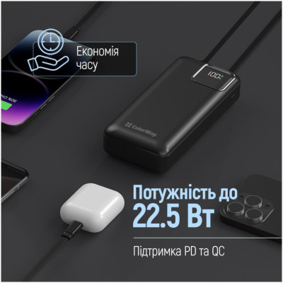 ColorWay 20000mAh Optimal Power Black (CW-PB200LPB5BK-PDD)