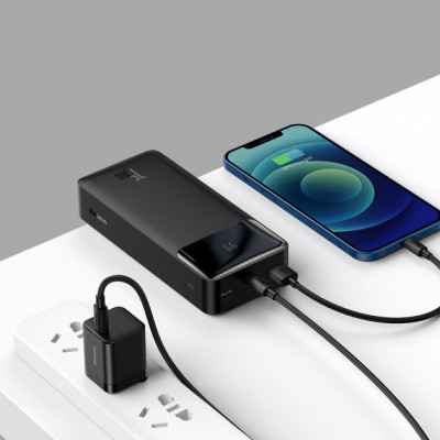 Baseus Bipow Digital Display Powerbank 15W 30000mAh Black (PPDML-K01)