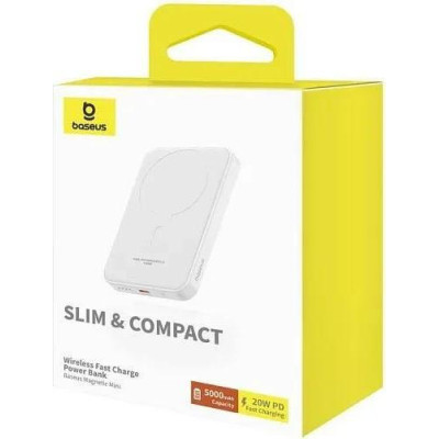 Baseus Magnetic Mini 5000mAh 20W White (P10022107223-00)