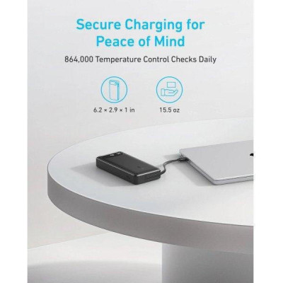 Power Bank Anker PowerCore 20000mAh 87W Black with Built-In USB-C (A1383H11)