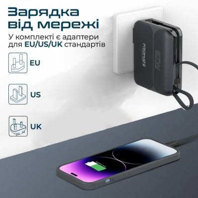 Promate PowerPack-20Pro 20000 mAh Black (powerpack-20pro.black)