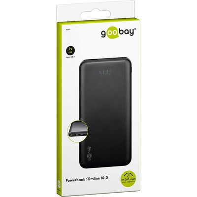 Goobay 10000mAh Slimline Black (40891)
