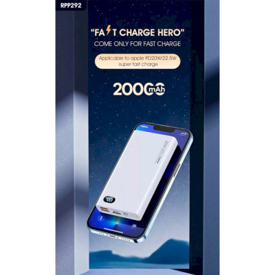 REMAX Gallop RPP-292 20W+22.5W PD+QC 20000mAh Blue