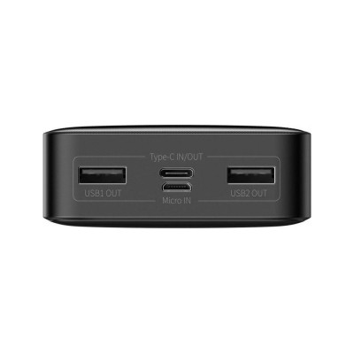 Baseus Bipow Digital Display 15W 20000mAh Black (PPDML-J01)