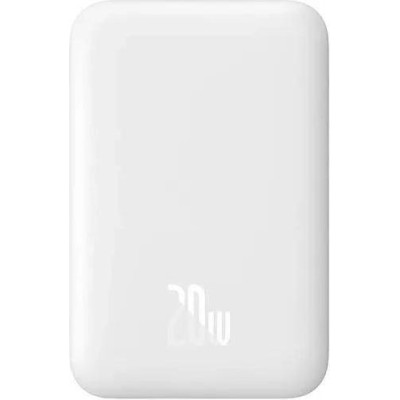 Baseus Magnetic Mini Wireless Fast Charge Overseas Edition 20W 10000 mAh White (PPCX070002)