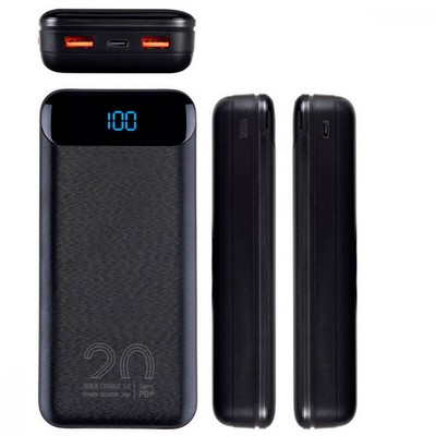 Rivacase Rivapower VA2580 QC3.0, PD3.0 20W 20000mAh Black