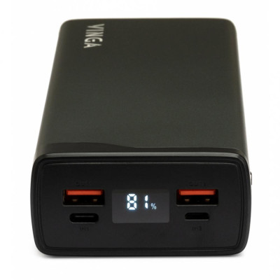 Vinga 30000 mAh QC3.0+PD 3 ports LCD metal (VPB3QPALD)