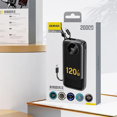Dudao K13 Pro 20000mAh 22.5W Black (6977196680276)