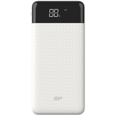 Silicon Power GS28 20000mAh Input 5V/2A Micro-USB/Type-C Output 2*USB-A White (SP20KMAPBKGS280W)