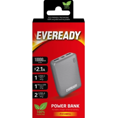 Eveready PX10M 10000 mAh Mini Silver (PX10MSL)