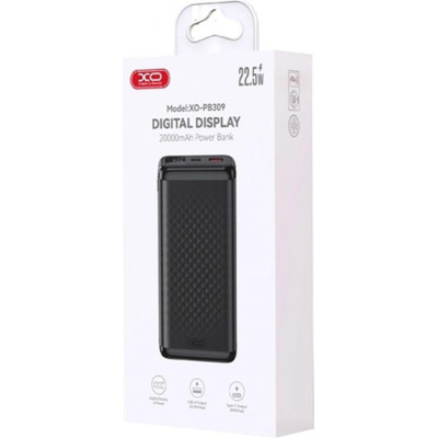 XO PB309 20000mAh 22.5W Black (6975837584334)