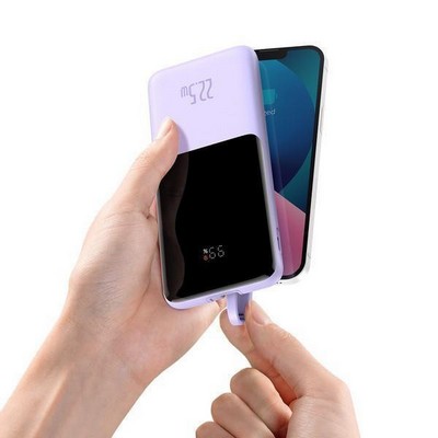 Baseus Elf Digital Display Fast Charge Power Bank 10000mAh 22.5W Purple (PPJL010005)