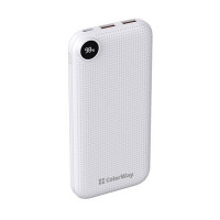 ColorWay 10000 mAh Slim LCD White (CW-PB100LPH2WT-D)