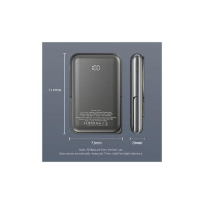 Vention Magnetic Wireless 10000mAh 20W Black (FHNB0)