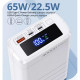 REMAX Dinba Series 65W PD+QC Fast Charging Power Bank 40000mAh White RPP-310
