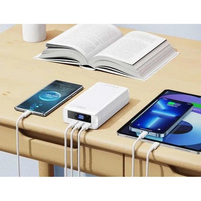 REMAX Dinba Series 65W PD+QC Fast Charging Power Bank 40000mAh White RPP-310