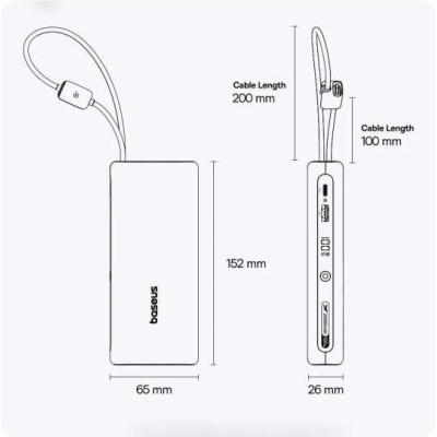Baseus Enerfill FC41 145W 25000mAh Black (E0028H, E0028H01)