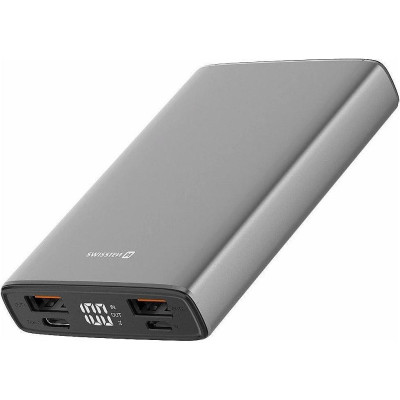 Swissten Aluminum 10000 mAh 20W Power Delivery grey (22013915)