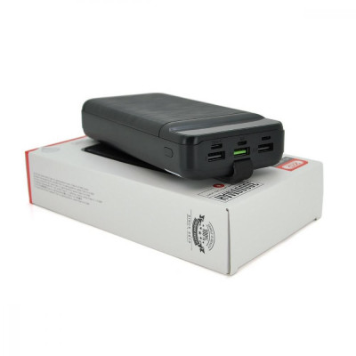 XO Power Bank PR156 3USB+Type-C QC&PD3.0 22.5W 30000mAh Black