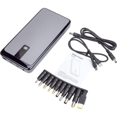PowerPlant A16005 25200mAh PD 85W DC 9V + 10 конекторів (PB931200)