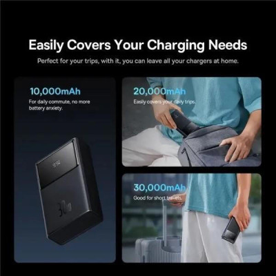 Baseus Star Lord Digital Display 30000mAh 30W Black (P10022905113-00)