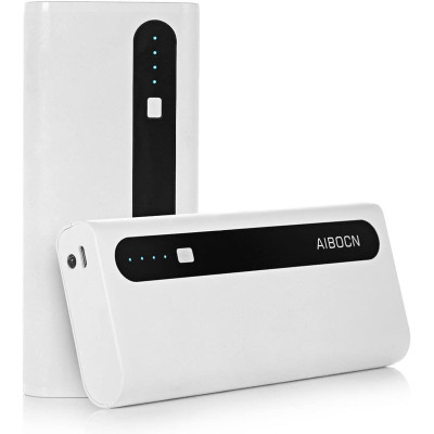 Power Bank 10000 mah with flashlight (white)