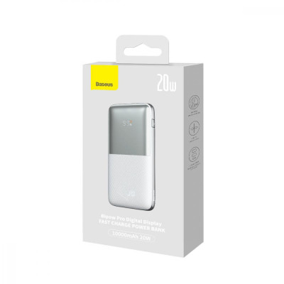 Baseus Bipow Pro Digital Display 20W 10000 mAh White (PPBD040102)