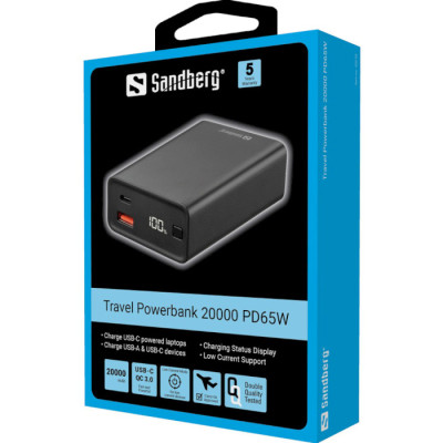 Sandberg Travel Powerbank 20000mAh 65W (420-95)