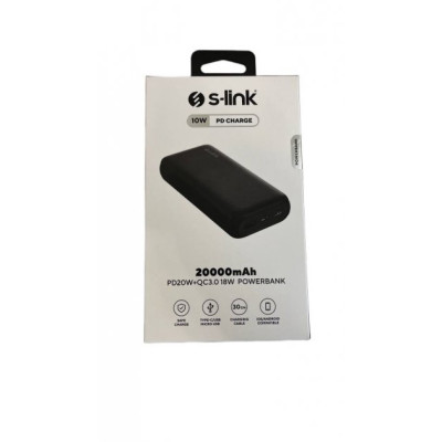 S-link PD20W+QC 3.0 20000mAh Black